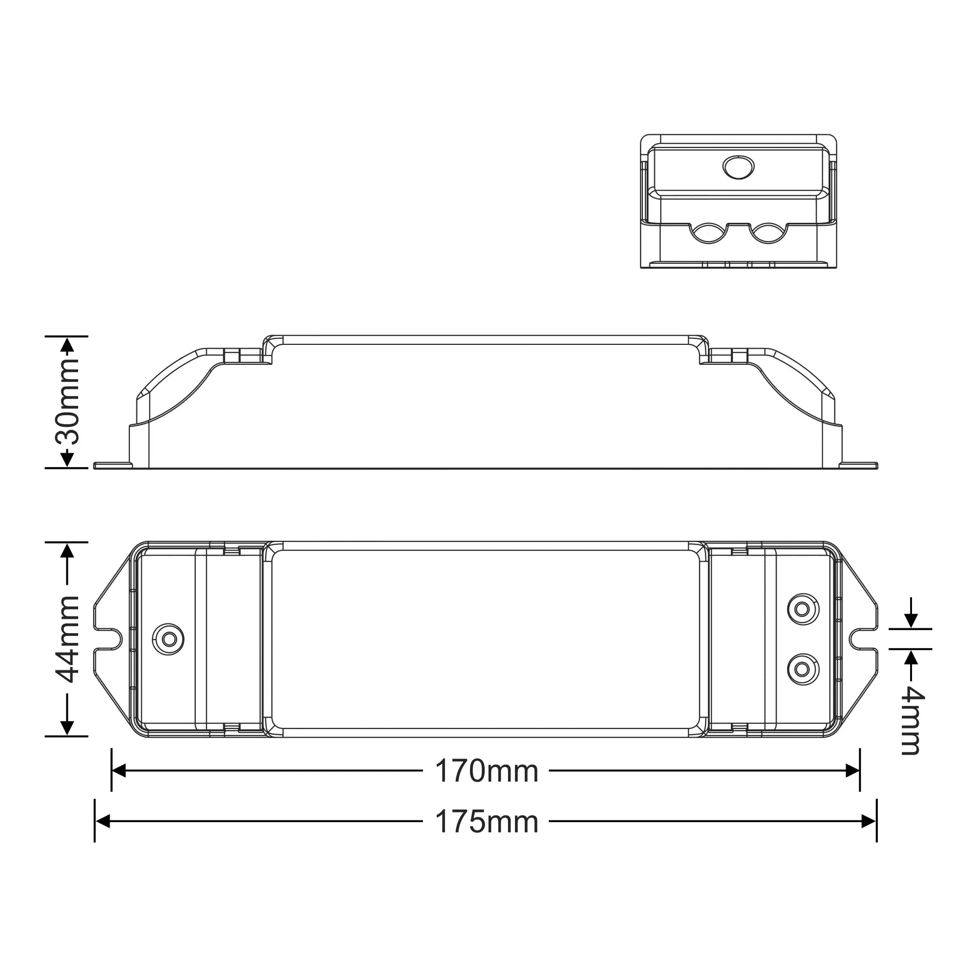 Triac/ELV Push Dim PWM 2-25W 45V 200-900mA Constant Current Dimmable Driver, IP44. TD-25-200-900-EFP1  LTECH Triac Constant Current